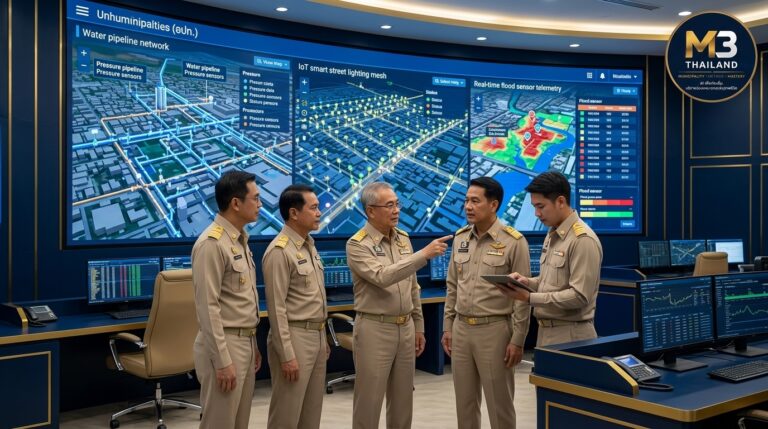 ยกระดับการจัดการสาธารณูปโภคและโครงสร้างพื้นฐาน อปท. ด้วย AI & Digital Twin แผนที่ 3 มิติ