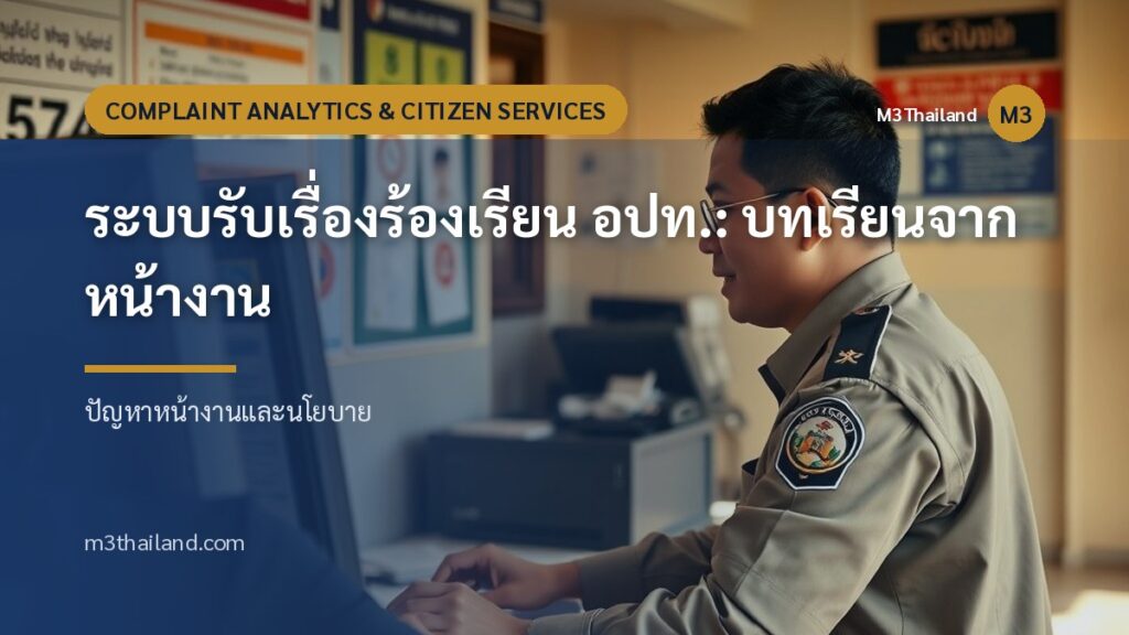 ระบบรับเรื่องร้องเรียน อปท.: บทเรียนจากหน้างาน