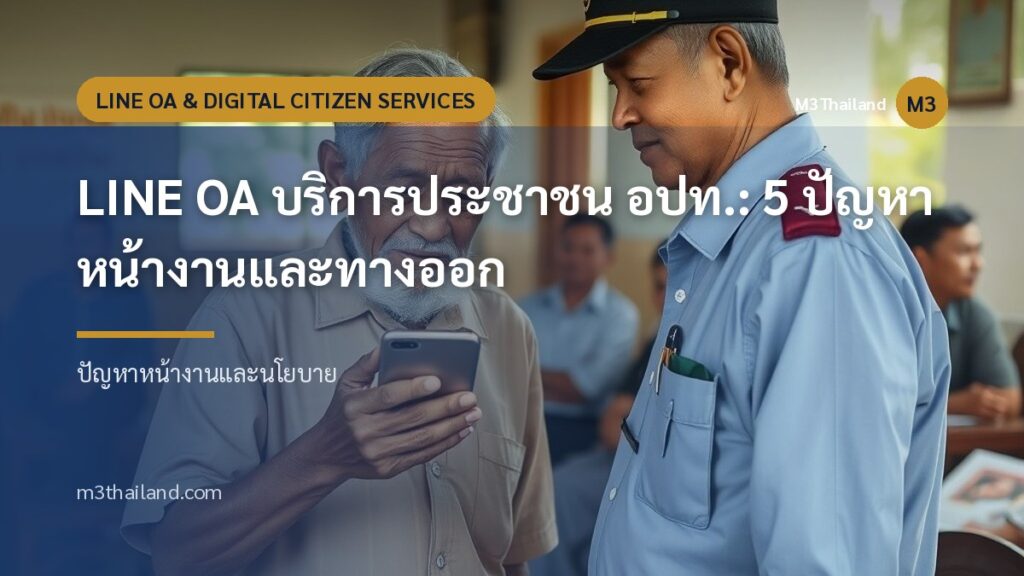 LINE OA บริการประชาชน อปท.: 5 ปัญหาหน้างานและทางออก
